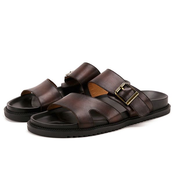 plus size 44 fashion men sandals slip on breathable brand summer beach sandals men slides casual shoes genuine leather sandalias, Black
plus size 44 fashion men sandals slip on breathable brand summer beach sandals men slides casual shoes genuine leather sandalias, Black