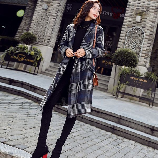 plaid trench coat female mid-long windbreaker autumn 2019 new casual loose spring autumn women woolen coat casaco feminino c131, Tan;black
plaid trench coat female mid-long windbreaker autumn 2019 new casual loose spring autumn women woolen coat casaco feminino c131, Tan;black