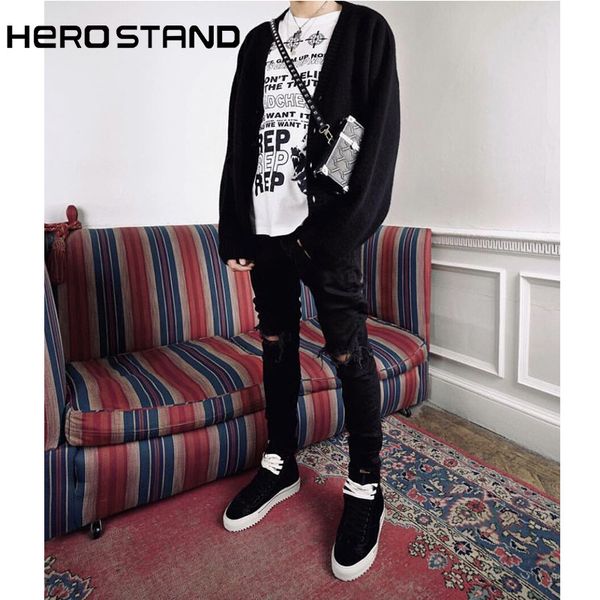 # hs19ss denim slim jeans damage knife cut hole slim-fit stretch black skinny jeans tide, Blue
# hs19ss denim slim jeans damage knife cut hole slim-fit stretch black skinny jeans tide, Blue