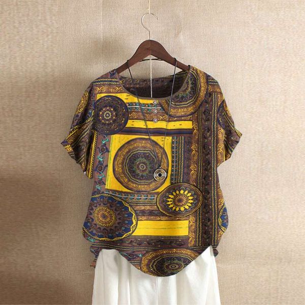 zanzea summer ethnic print short sleeve shirt women vintage cotton linen blouse female bohemian blusas casual tunic chemise, White
zanzea summer ethnic print short sleeve shirt women vintage cotton linen blouse female bohemian blusas casual tunic chemise, White
