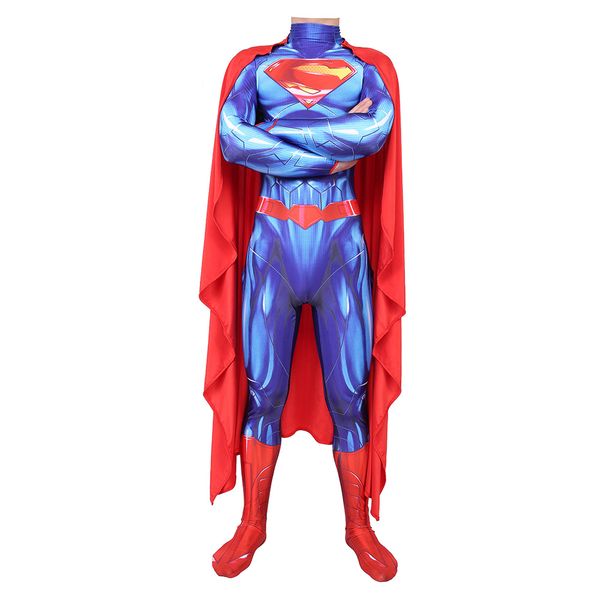 Justice League Superman Cosplay Tight Siamese Halloween Cos Costume Fun Long Sleeve Set Men with Cloak
Justice League Superman Cosplay Tight Siamese Halloween Cos Costume Fun Long Sleeve Set Men with Cloak