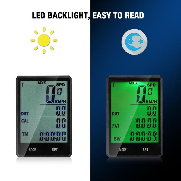 bike computers ys multi functions computer wired / wireless weightlight bicycle speedometer odometer with backlight
bike computers ys multi functions computer wired / wireless weightlight bicycle speedometer odometer with backlight