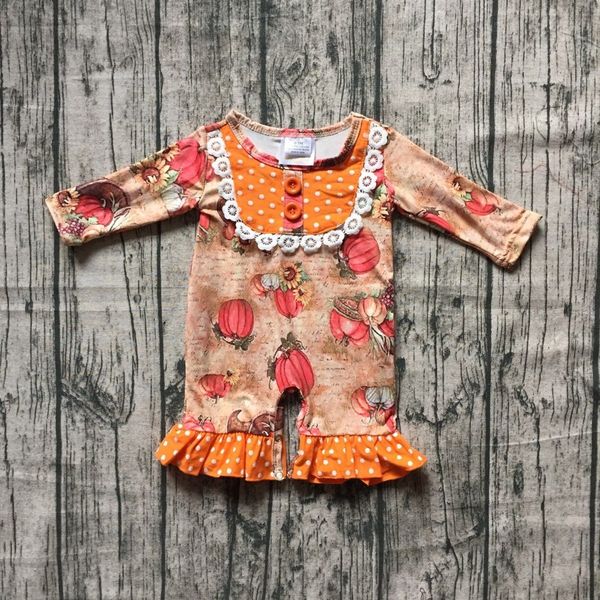 thanksgiving new arrival cute baby girls toddler orange pumpkin clothing infant romper tutu cotton romper long sleeve ruffles, White
thanksgiving new arrival cute baby girls toddler orange pumpkin clothing infant romper tutu cotton romper long sleeve ruffles, White