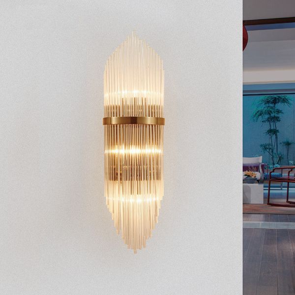 creative golden luxury indoor living room crystal wall lamp bedside lamp led post modern classic l aisle corridor light
creative golden luxury indoor living room crystal wall lamp bedside lamp led post modern classic l aisle corridor light