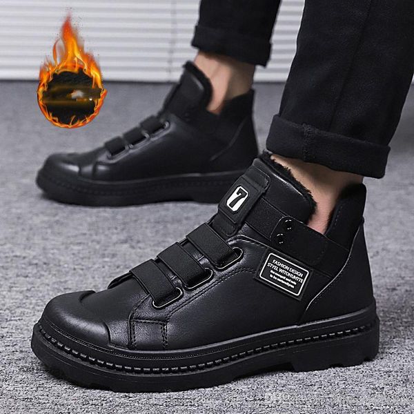 men's boots winter warm boots with fur luxury designer men's winter army shoes for driving ankle tactical canvas punk work shoes, Black
men's boots winter warm boots with fur luxury designer men's winter army shoes for driving ankle tactical canvas punk work shoes, Black