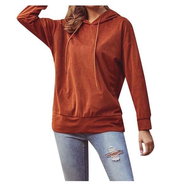 women corduroy sweatshirt 2020 autumn vintage casual pocket long sleeve hooded pullover shirt brown color h1, Black
women corduroy sweatshirt 2020 autumn vintage casual pocket long sleeve hooded pullover shirt brown color h1, Black