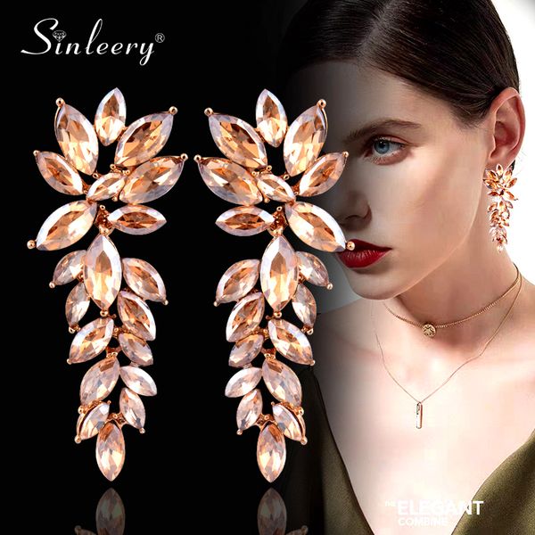 sinleery shining cubic zirconia cluster flower long chandelier earrings hanging women fashion wedding party jewelry es284 ssb, Golden
sinleery shining cubic zirconia cluster flower long chandelier earrings hanging women fashion wedding party jewelry es284 ssb, Golden