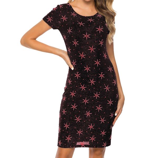 dress summer women o-neck star print slim short sleeve fashion dress spring summer jaycosin 2020 new sale, Black;gray
dress summer women o-neck star print slim short sleeve fashion dress spring summer jaycosin 2020 new sale, Black;gray