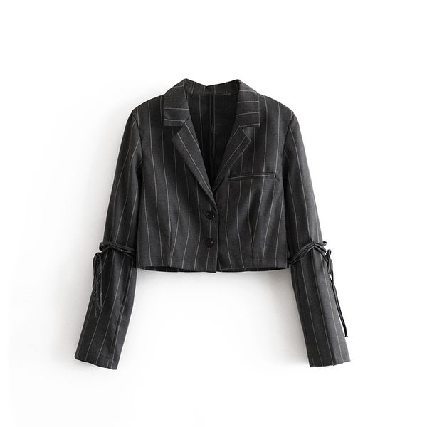 2019 autumn short women black strips plaid blazer elegant lady office suit female long sleeve elegant jacket, White;black
2019 autumn short women black strips plaid blazer elegant lady office suit female long sleeve elegant jacket, White;black