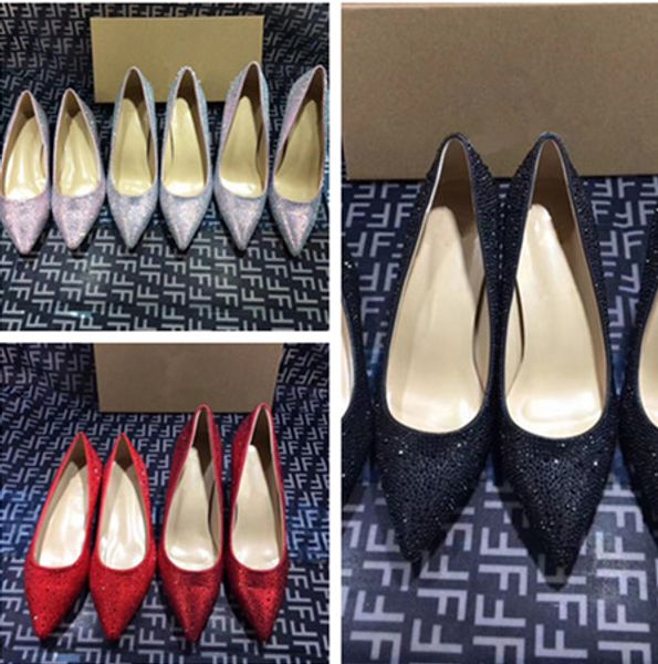 women red nude wedding glitter heels fashion luxury flats pump 6cm 8cm high ladies eur34-42, Black
women red nude wedding glitter heels fashion luxury flats pump 6cm 8cm high ladies eur34-42, Black