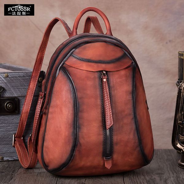 new retro leather bag ladies handmade leather bag first layer cow backpack female shoulder leisure travel backpack
new retro leather bag ladies handmade leather bag first layer cow backpack female shoulder leisure travel backpack