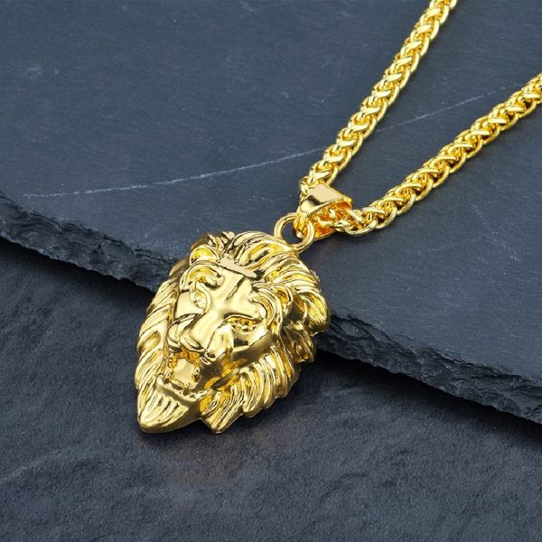 men hip hop lion head pendant necklace fashion jewelry fashion gold color 76cm long chain for men, Silver
men hip hop lion head pendant necklace fashion jewelry fashion gold color 76cm long chain for men, Silver