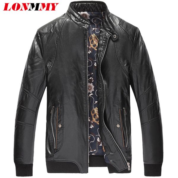 lonmmy -5xl winter leather jacket men pu suede mens leather coat plus velvet thickening stand collar buckle fashion slim 2017, Black
lonmmy -5xl winter leather jacket men pu suede mens leather coat plus velvet thickening stand collar buckle fashion slim 2017, Black