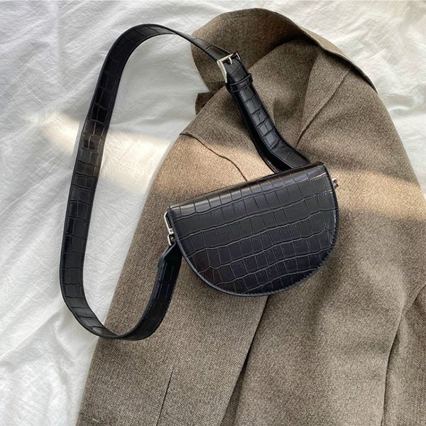 crocodile pattern women handbag 2019 new semi-circular shell mini crossbody bag saddle shoulder crossbody bag
crocodile pattern women handbag 2019 new semi-circular shell mini crossbody bag saddle shoulder crossbody bag