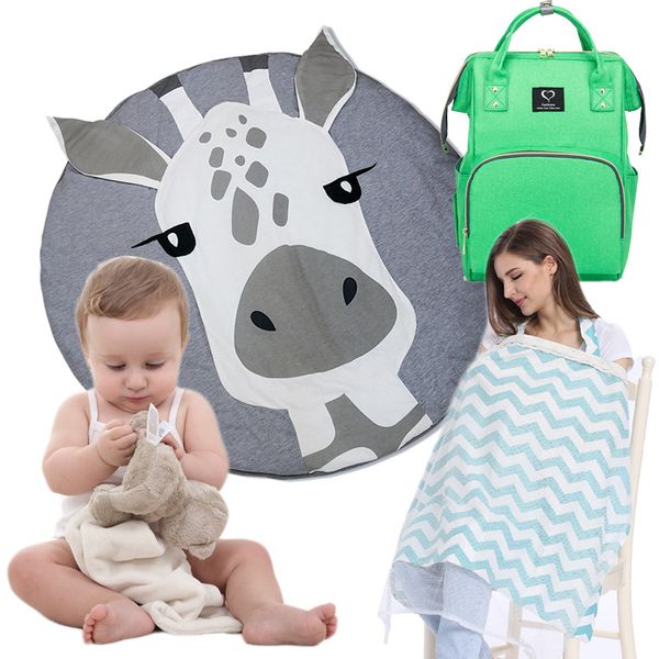 4pcs set baby care products items diaper bag + nursing cover + pacifier towel playmat nursing bags for maternity moms dads
4pcs set baby care products items diaper bag + nursing cover + pacifier towel playmat nursing bags for maternity moms dads