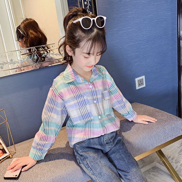 colorful plaid blouses baby big girls cotton single breasted shirts kids clothing children long sleeve fashion fall blouse, White;black
colorful plaid blouses baby big girls cotton single breasted shirts kids clothing children long sleeve fashion fall blouse, White;black