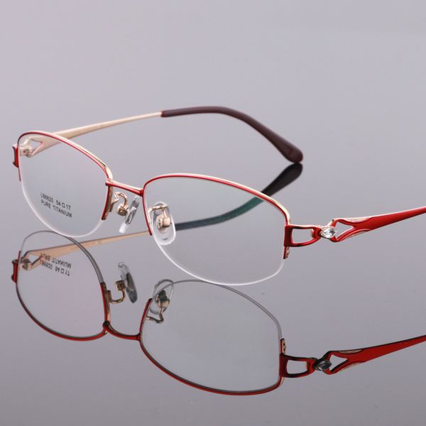 new pure titanium retro glasses frames ladies metal ultra light, Black 
new pure titanium retro glasses frames ladies metal ultra light, Black