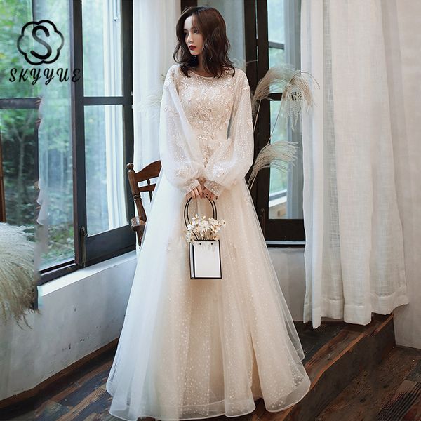 длина skyyue a-line этаж вечернее платье fr358 o-образным вырезом с длинным рукавом женщин бальные платья шампанское аппликациями robe 2020, White;black
длина skyyue a-line этаж вечернее платье fr358 o-образным вырезом с длинным рукавом женщин бальные платья шампанское аппликациями robe 2020, White;black
