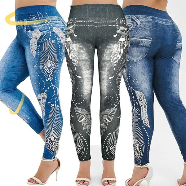 autumn summer women's jeans casual cotton high-waist imitation denim leggings hip elastic slim pencil tights pants fitness l0830, Blue
autumn summer women's jeans casual cotton high-waist imitation denim leggings hip elastic slim pencil tights pants fitness l0830, Blue