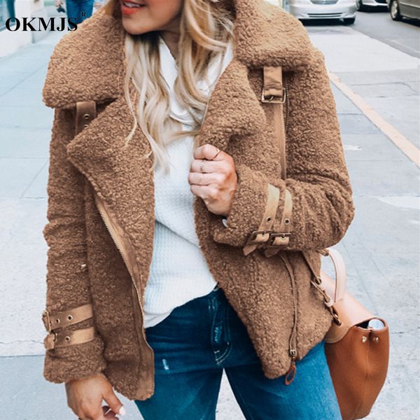 faux fur coat women autumn winter thick warm soft fleece jacket pocket zipper outerwear overcoat bear teddy coat, Black
faux fur coat women autumn winter thick warm soft fleece jacket pocket zipper outerwear overcoat bear teddy coat, Black