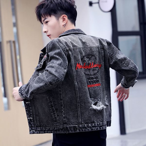 spring autumn 2020casual original new korean youth men's embroidery jacket loose printed hip hop streetwear denim jacket, Black;brown
spring autumn 2020casual original new korean youth men's embroidery jacket loose printed hip hop streetwear denim jacket, Black;brown