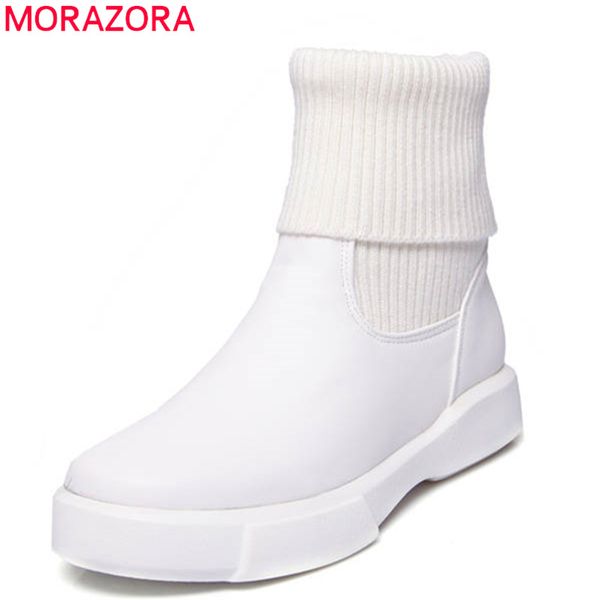 morazora 2020 large size 34-43 round toe short plush autumn winter shoes woman slip on solid color ankle boots form women white, Black
morazora 2020 large size 34-43 round toe short plush autumn winter shoes woman slip on solid color ankle boots form women white, Black