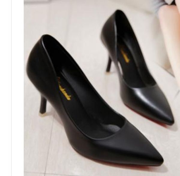 2020 women's shoes in spring and autumn with new style high heel fine heel pointed end@9095, Black
2020 women's shoes in spring and autumn with new style high heel fine heel pointed end@9095, Black