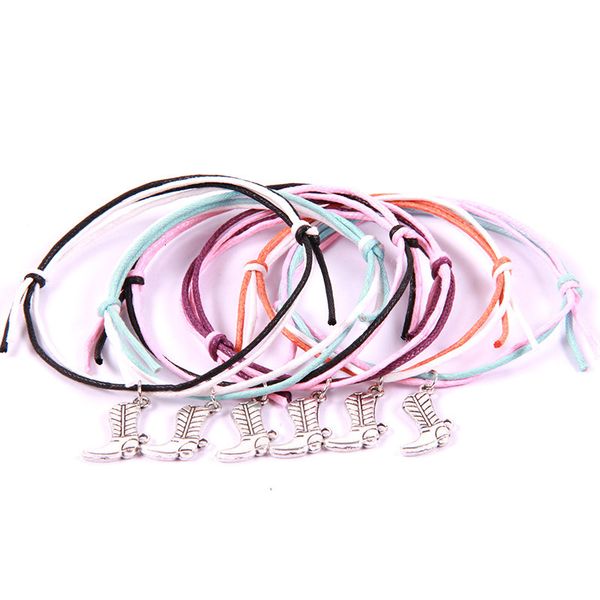 children ornaments children's day gift colorful wax string weave boots pendeloque cut bracelet, Golden;silver
children ornaments children's day gift colorful wax string weave boots pendeloque cut bracelet, Golden;silver