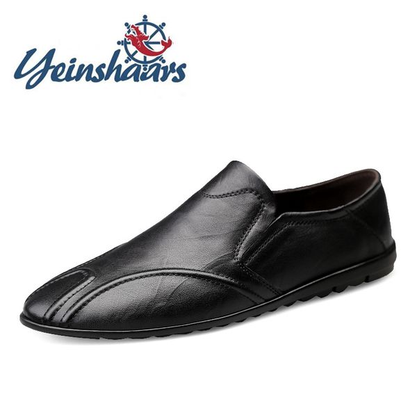 new men's shoes men casual natural leather loafers slip on flat shoes comfortable breathable lightweight formal dresses, Black
new men's shoes men casual natural leather loafers slip on flat shoes comfortable breathable lightweight formal dresses, Black
