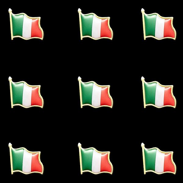 50pcs italy flag lapel badge gold plated flag badge pin brooch wear on travel bag
50pcs italy flag lapel badge gold plated flag badge pin brooch wear on travel bag