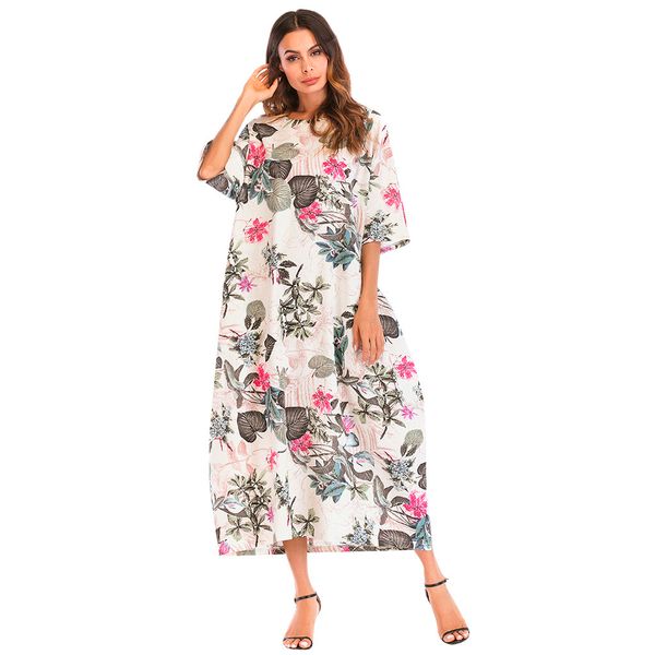 chamsgend dress summer women long dress femme summer 2019 cotton linen printed o-neck half sleeve long plus size g0418#10, Black;gray
chamsgend dress summer women long dress femme summer 2019 cotton linen printed o-neck half sleeve long plus size g0418#10, Black;gray