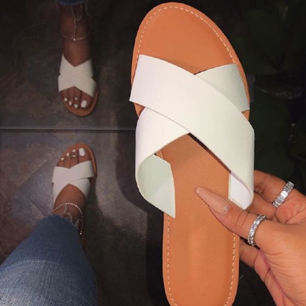 summer women shoes open toe slippers gladiator flat sandals cross strap roman ladies slides female beach flip flops white black
summer women shoes open toe slippers gladiator flat sandals cross strap roman ladies slides female beach flip flops white black