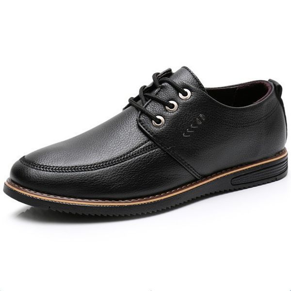 2018 spring summer men's casual shoes male british fashion breathable shoes leather lace up footwear, Black
2018 spring summer men's casual shoes male british fashion breathable shoes leather lace up footwear, Black