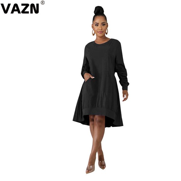 vazn sn5461 осень fresh clear природа неопрятной free soft управление daily мода твердого полный рукав женщины бальный midi платье, Black;pink 
vazn sn5461 осень fresh clear природа неопрятной free soft управление daily мода твердого полный рукав женщины бальный midi платье, Black;pink