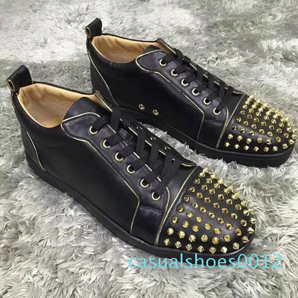 low red bottom sneakers for men luxury black leather&spikes fashion casual mens womens shoes 2019 designer leisure big 32 c12
low red bottom sneakers for men luxury black leather&spikes fashion casual mens womens shoes 2019 designer leisure big 32 c12