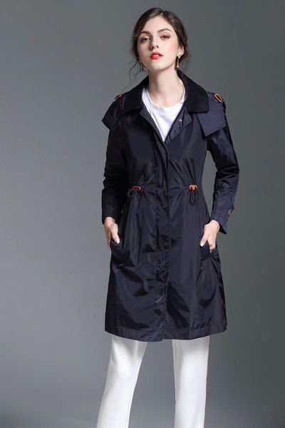 women's trench coats long classic windbreaker waterproof british new high-end english style autumn winter gabadian hooded casual c180, Tan;black
women's trench coats long classic windbreaker waterproof british new high-end english style autumn winter gabadian hooded casual c180, Tan;black