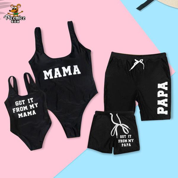 2020 fashion family matching swimsuit mom girls one-piece swimwear men boys swim trunks letter swimwear black parent-kids bikini, Blue
2020 fashion family matching swimsuit mom girls one-piece swimwear men boys swim trunks letter swimwear black parent-kids bikini, Blue