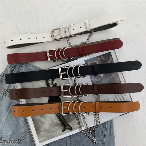 punk style chain women's and jeans simple all-match jeans belt women's decorative belt, Black;brown
punk style chain women's and jeans simple all-match jeans belt women's decorative belt, Black;brown