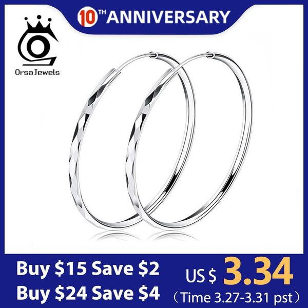 orsa jewels high polish copper hoop earrings simply big round style carved design 50mm classic exaggeration fashion jewelry oe09, Golden
orsa jewels high polish copper hoop earrings simply big round style carved design 50mm classic exaggeration fashion jewelry oe09, Golden