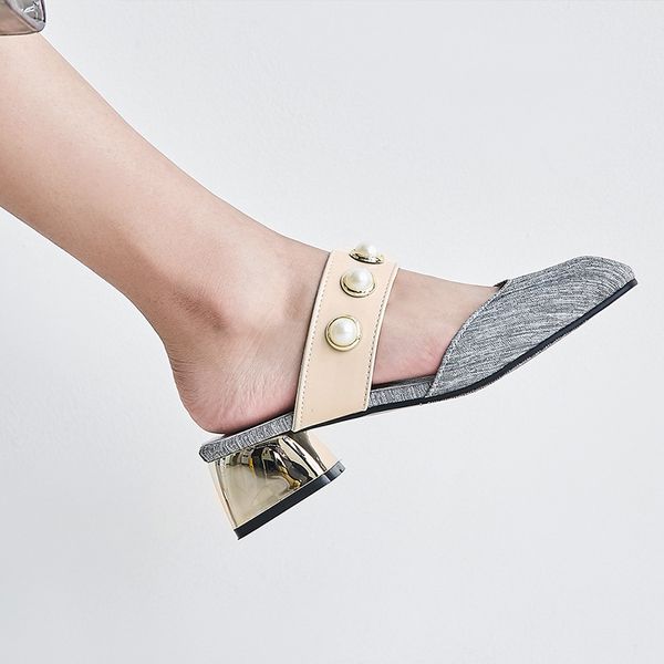 rivet square toe loafers shoes woman 2020 string bead slippers casual med soft luxury block scandals rubber slides fabric metal, Black
rivet square toe loafers shoes woman 2020 string bead slippers casual med soft luxury block scandals rubber slides fabric metal, Black