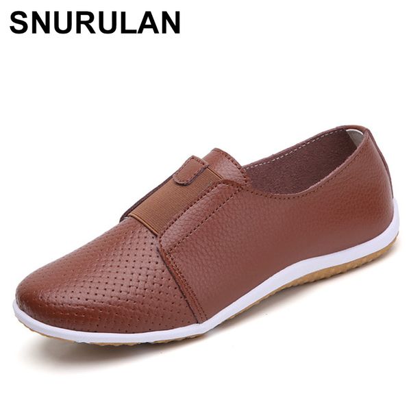 snurulan2020 women spring summer autumn genuine leather hollow out work walking hiking shoes ladies flat light soft casual, Black 
snurulan2020 women spring summer autumn genuine leather hollow out work walking hiking shoes ladies flat light soft casual, Black