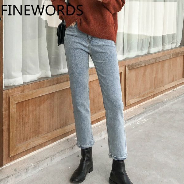 finewords autumn winter retro washed boot cut jeans women high waist mom jeans korean streetwear casual straight denim pants, Blue
finewords autumn winter retro washed boot cut jeans women high waist mom jeans korean streetwear casual straight denim pants, Blue
