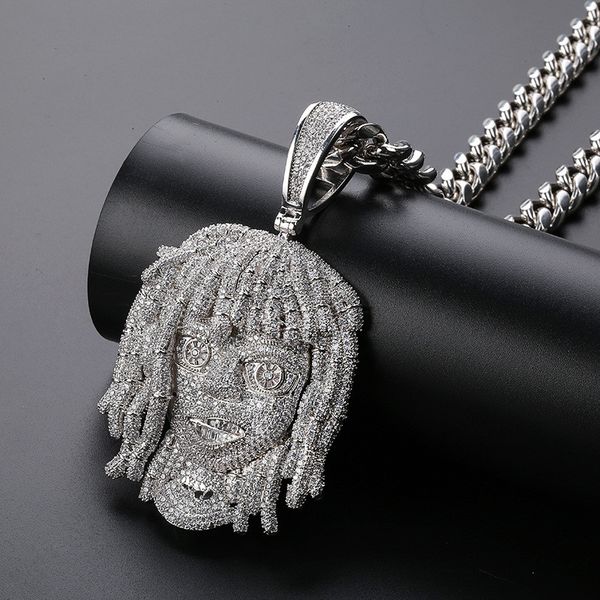 fashion rapper large size lil pump pendant necklace iced out full zircon mens hip hop jewelry gift, Silver
fashion rapper large size lil pump pendant necklace iced out full zircon mens hip hop jewelry gift, Silver