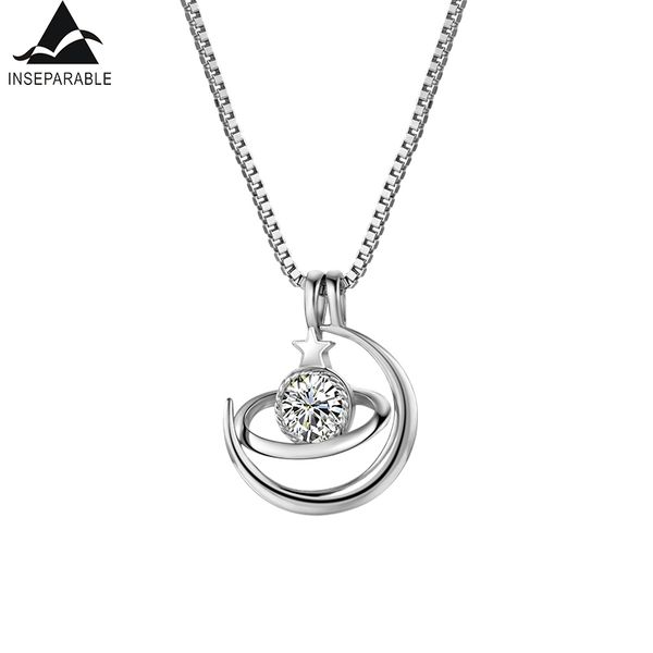 inseparable style 925 sterling silver white cz moon pendant necklace for women chain fashion necklace girl gift jewelry
inseparable style 925 sterling silver white cz moon pendant necklace for women chain fashion necklace girl gift jewelry