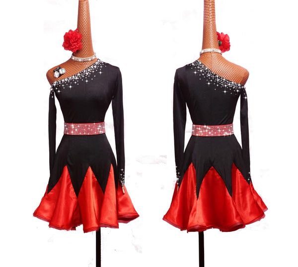 latin dance dress women diamond latin costumes for samba tango dresses dancer clothing, Black;red
latin dance dress women diamond latin costumes for samba tango dresses dancer clothing, Black;red
