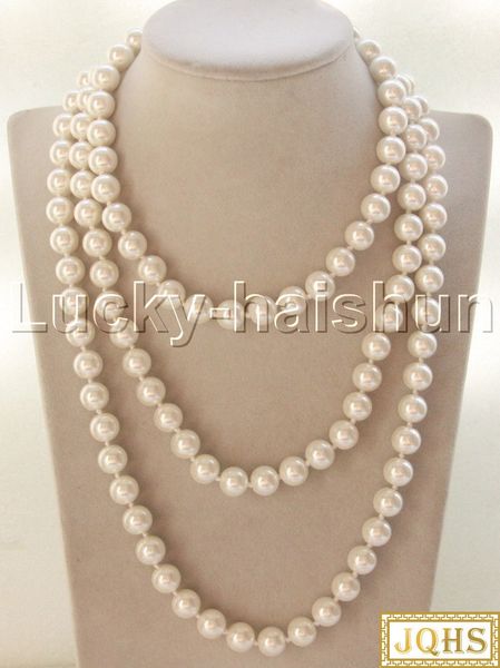 jqhs 56" 10мм шарики круглый белый южный морской раковины жемчуг ожерелье j13146, Silver
jqhs 56" 10мм шарики круглый белый южный морской раковины жемчуг ожерелье j13146, Silver