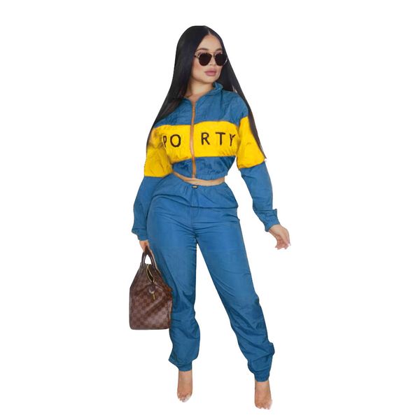 Women Two Piece Outfits Women's Pop Women's Alphabet Printing 2 Piece Woman Set Stitching Windbreaker Set Women Tracksuit
Women Two Piece Outfits Women's Pop Women's Alphabet Printing 2 Piece Woman Set Stitching Windbreaker Set Women Tracksuit