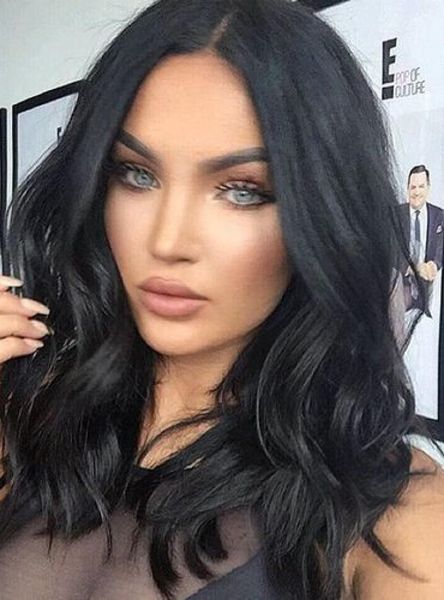 18"medium wave layered haircuts lace front human hair wig 150%density center part wavy bob full lace wig, Black;brown
18"medium wave layered haircuts lace front human hair wig 150%density center part wavy bob full lace wig, Black;brown