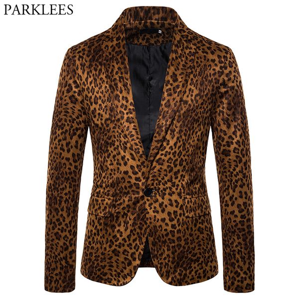 men's luxury leopard print dress blazer one button slim fit dj club bar blazer jacket male party prom stage costumes for singers, White;black
men's luxury leopard print dress blazer one button slim fit dj club bar blazer jacket male party prom stage costumes for singers, White;black