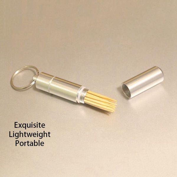 new fashion portable 1pcs metal pocket toothpick holder with keychain traveling keychain toothpick box toothpick holders
new fashion portable 1pcs metal pocket toothpick holder with keychain traveling keychain toothpick box toothpick holders
